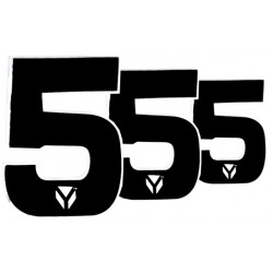 Numero de Plaque 5 YCF (vendu par 3) Dirt Bike
