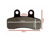Brake Pads for Twin Pot Caliper 58/6