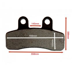 Brake Pads for Twin Pot Caliper 58/6