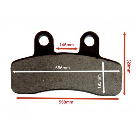 Brake Pads for Twin Pot Caliper 58/6