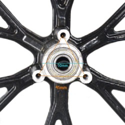 Coppia di ruote Pocket Bike - 10"