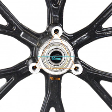 Coppia di ruote Pocket Bike - 10"