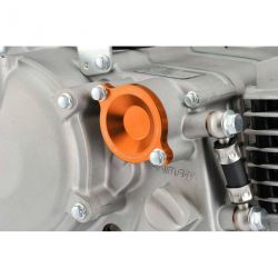 Couvercle de filtre à huile CNC Orange pour Moteur DAYTONA / YX 150 KLX V3