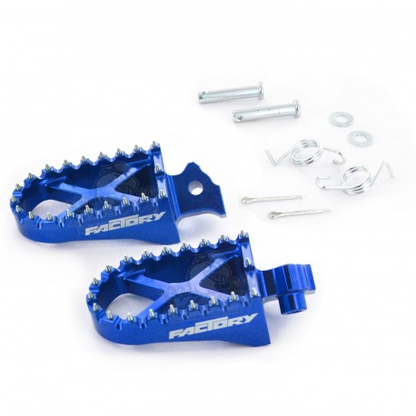 Cales Pieds Bleu CNC YCF pour Dirt Bike, Pit Bike