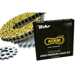 Kit chaîne AFAM 420 type R1 15/32 Yamaha PW80