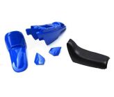 Kit plastiques ART bleu avec selle complète noire Yamaha PW50