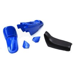 Kit plastiques ART bleu avec selle complète noire Yamaha PW50