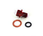 Magnetic drilled sump plug Black