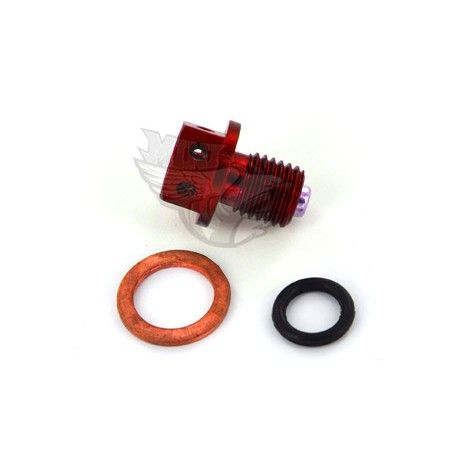 Magnetic drilled sump plug Black