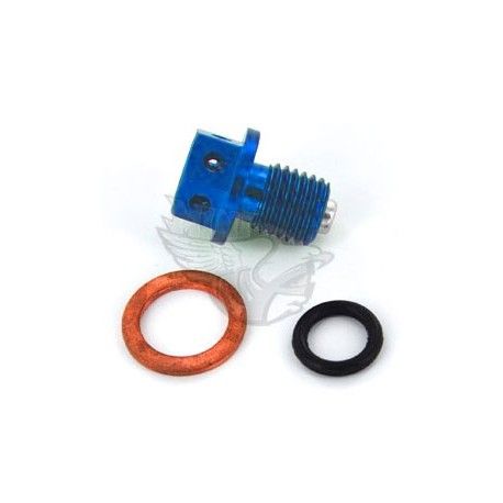 Magnetic drilled sump plug Black