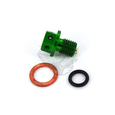 Magnetic drilled sump plug Black