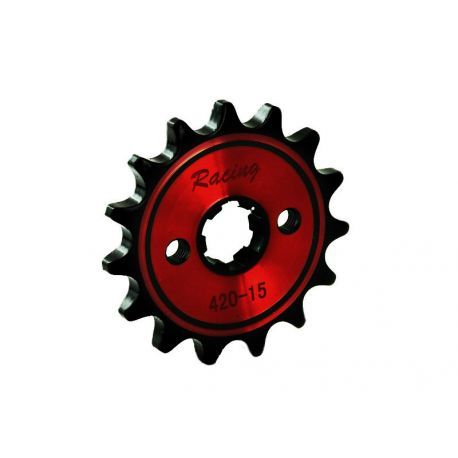 Pignon de sortie de boite Racing 420 15D 17mm Jaune