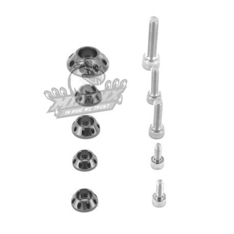 Kit Rondelle Orange CNC YCF pour réservoir et kit plastique