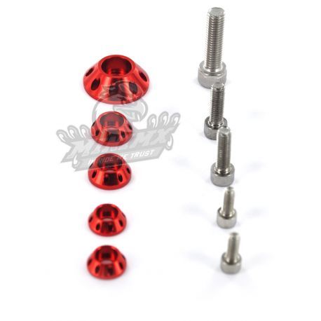 Kit Rondelle Orange CNC YCF pour réservoir et kit plastique