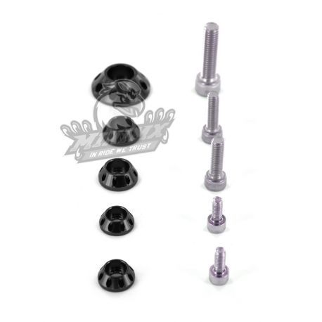 Kit Rondelle Orange CNC YCF pour réservoir et kit plastique
