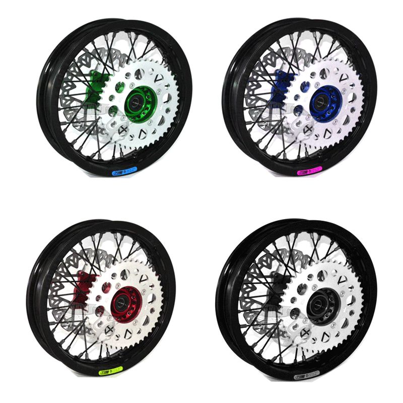 Green Alloy CNC 7116 Rims 12'' Rear YCF (Axle 15mm) Green Alloy CNC 7116 Rims 12'' Rear YCF (Axle 15mm)