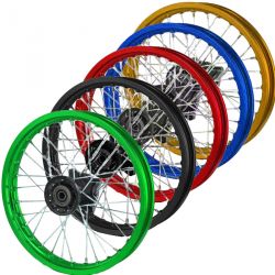 Roue avant 14"  noir alu 15mm