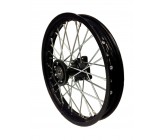 Roue Avant Dirt Bike 12" Noir acier (12/15mm)