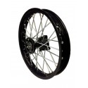 Roue Avant Dirt Bike 12" Noir acier (12/15mm)