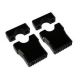Ponti YCF 2 viti Manubrio 22mm - Nero