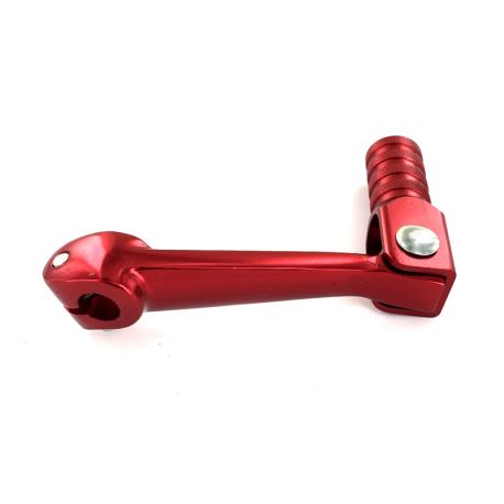 SÉLECTEUR DE VITESSE ALUMINIUM COURT NOIR/ROUGE