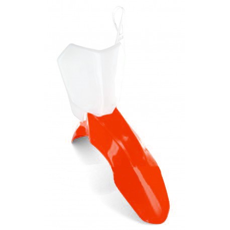 Kit Plaque + Garde Boue Avant CRF110 Rouge