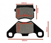 Brake Pads for Single Front Pot Caliper 74/7 