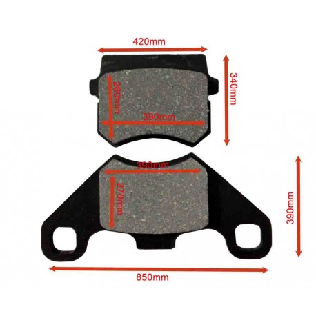 Brake Pads for Single Front Pot Caliper 74/7 
