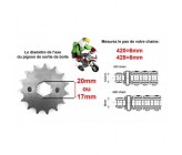 Comment Mesurer son Pignon de sorti de boite sur sa Dirt Bike, PIt Bike