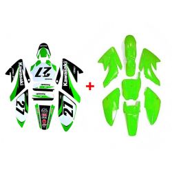 Pack Kit kawasaki CRF70 (Deco+Plastique)