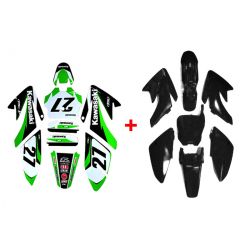 Pack Kit kawasaki CRF70 (Deco+Plastique)