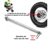 Comment mesurez son axe de roue sur une Dirt Bike?