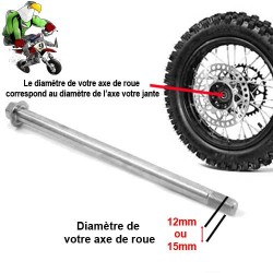 Comment mesurez son axe de roue sur une Dirt Bike?