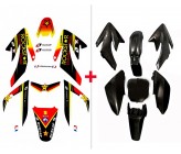 Pack Kit Rockstar CRF70 (Deco+Plastique)