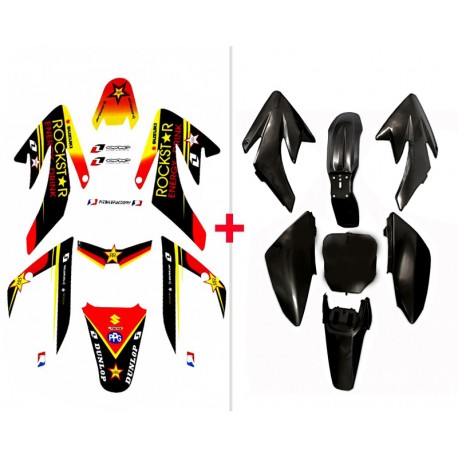 Pack Kit Rockstar CRF70 (Deco+Plastique)