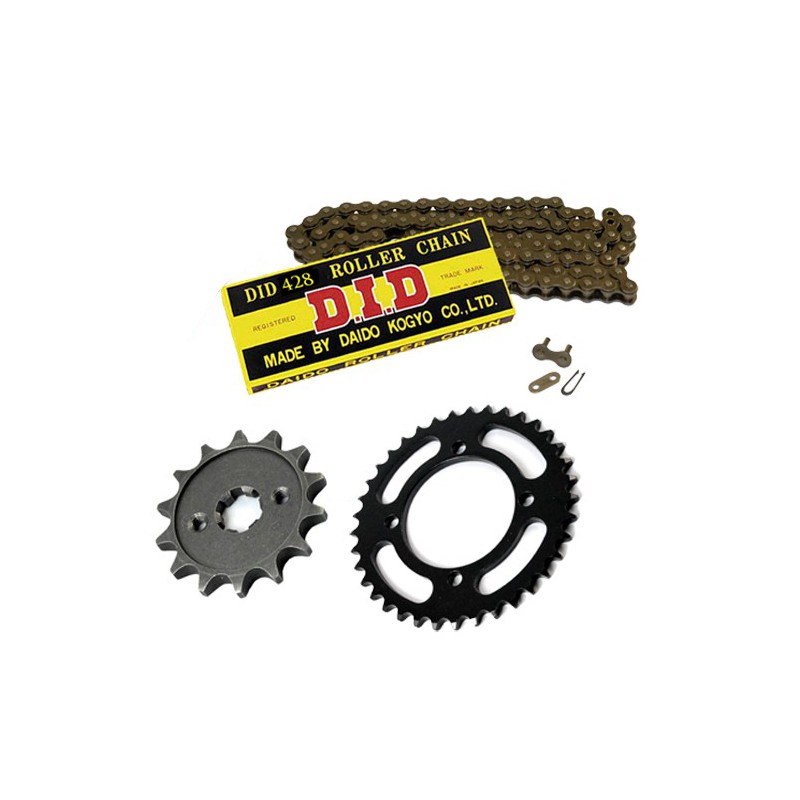 Set Chain D.I.D 428 + Engine Sprocket + Rear Sprocket (140cc YX)