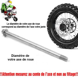 Pack axe de roue 15mm (arriere+avant)