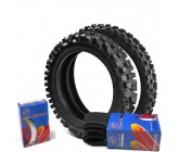 Complete Set Tyre + Inner Tube Vee Rubber 12"/14"