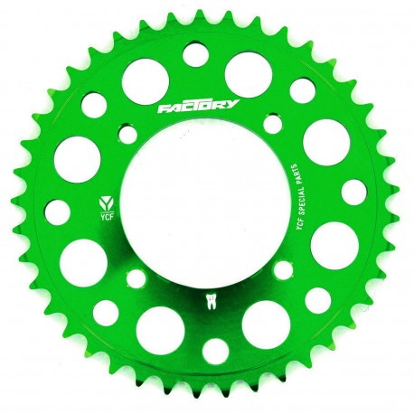 Green Rear Sprocket CNC YCF 420 (41, 43, 45 teeth)
