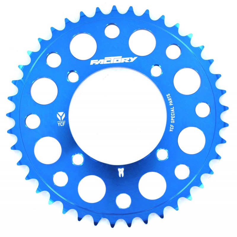 Blue Rear Sprocket CNC YCF 420 (41, 43, 45 teeth)