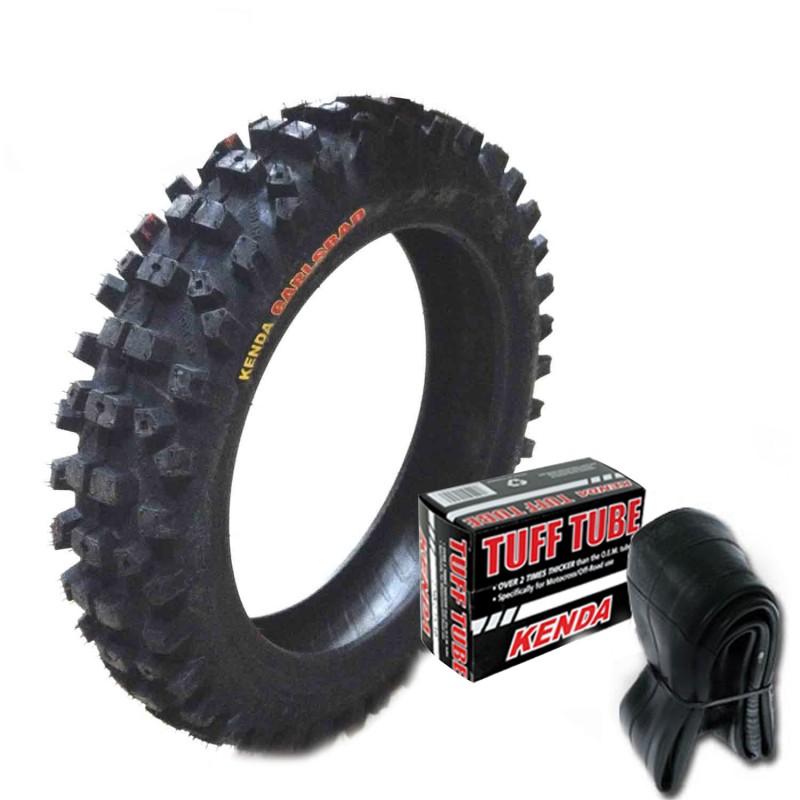 Pneu Cross 14" arrière KENDA K785 MILLVILLE II 90/100 NHS 49M TT + Chambre à air