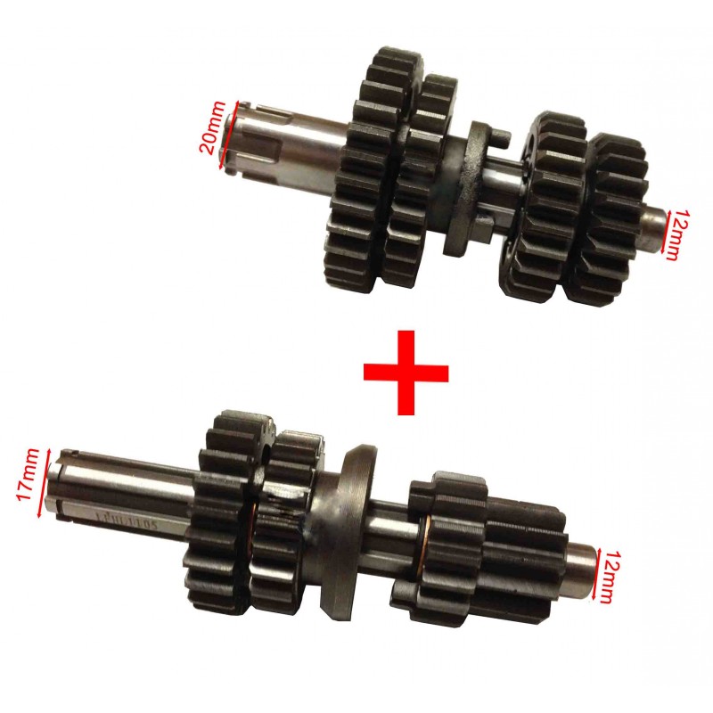 Main + Secondary Gear Box 125cc LIFAN