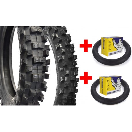 Set Tyres MICHELIN 12"/14" + Reinforced Inner Tube