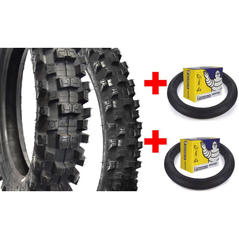 Set Tyres MICHELIN 12"/14" + Reinforced Inner Tube