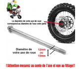 Comment mesurer son axe de roue de sa Dirt Bike, Pit Bike