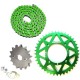 Pack transmission CNC YCF - (420/17mm) - 116 Maillons - Vert