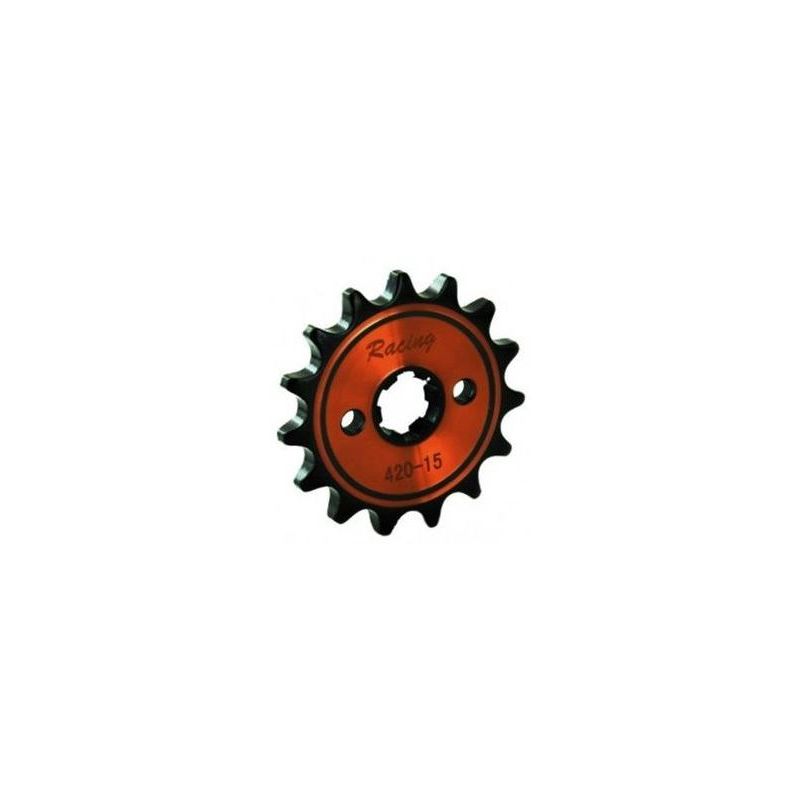 Pignon de sortie de boite Racing 420 13D 17mm Jaune