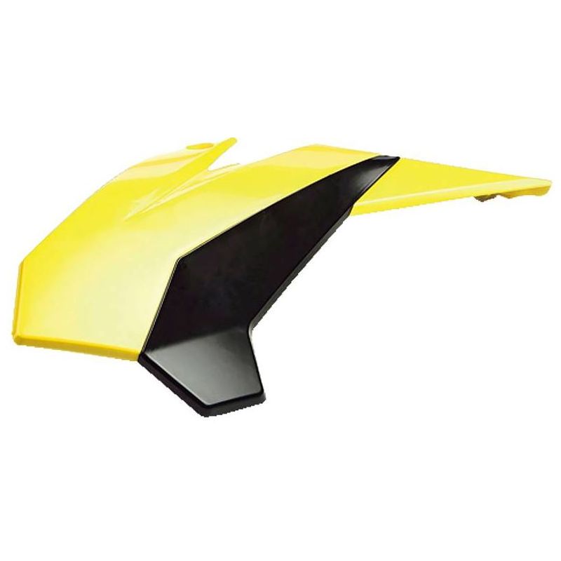 Ouie de radiateur gauche Pit Bike YCF bi-color NOIRE/Jaune