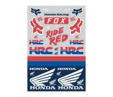 Planche de Sticker Fox Honda