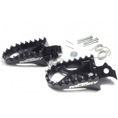 Cales Pieds Noir CNC YCF pour Dirt Bike, Pit Bike